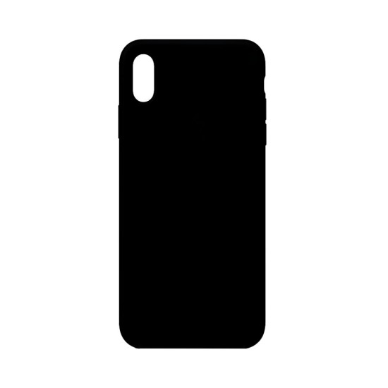 Capa de Silicone para Apple iPhone XS Max Preto